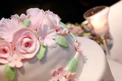 Bolo de Casamento com Pasta Americana