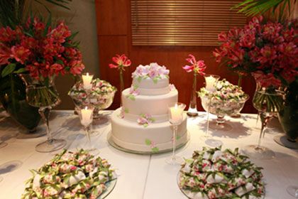 Bolo de Casamento com Pasta Americana