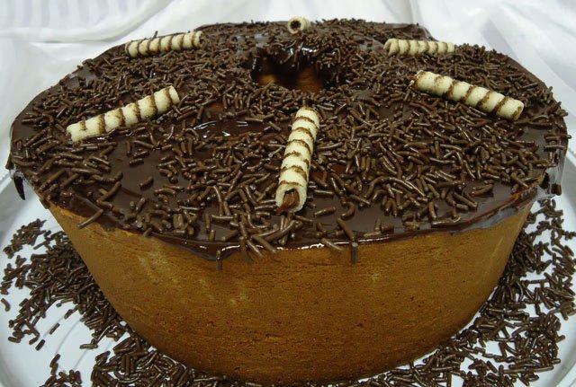 Bolo Simples Frapê com Chocolate