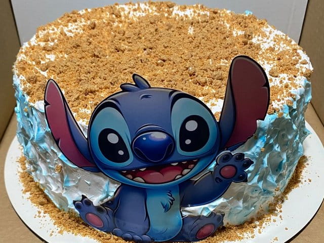 Bolo Stich Com Chantilly e Paçoca