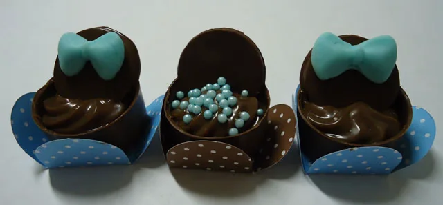 Caixinha de Chocolate com Brigadeiro