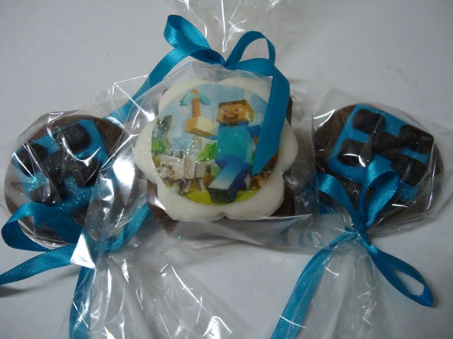 Pão de Mel e Pirulito de Chocolate Minecraft