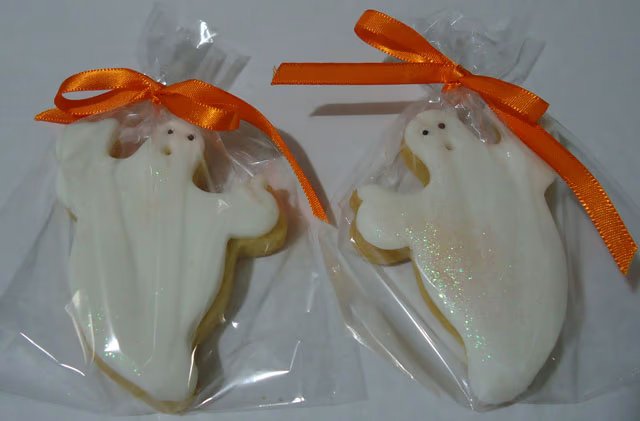 Lembrancinha Biscoito Amanteigado Fantasminha Halloween