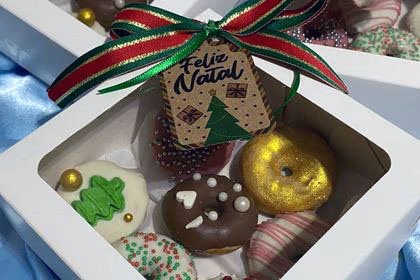 Mini Donuts de Natal